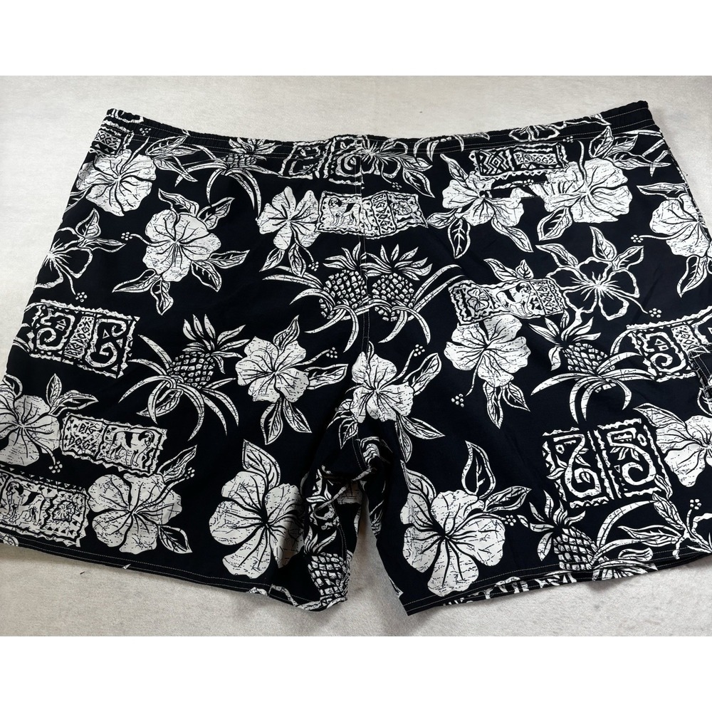 Vintage‎ Big Dogs Logo Swim Trunks Shorts Unlined Hawaiian Print Men's 5XL 48-50